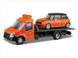 Bburago odtahovka a Mini Cooper S 1:43